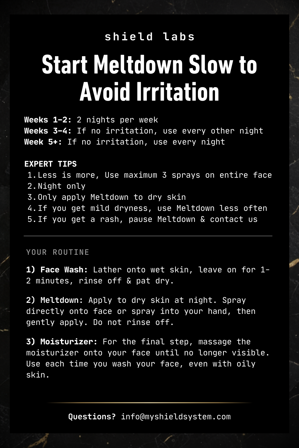 Meltdown Shield System System Instructions